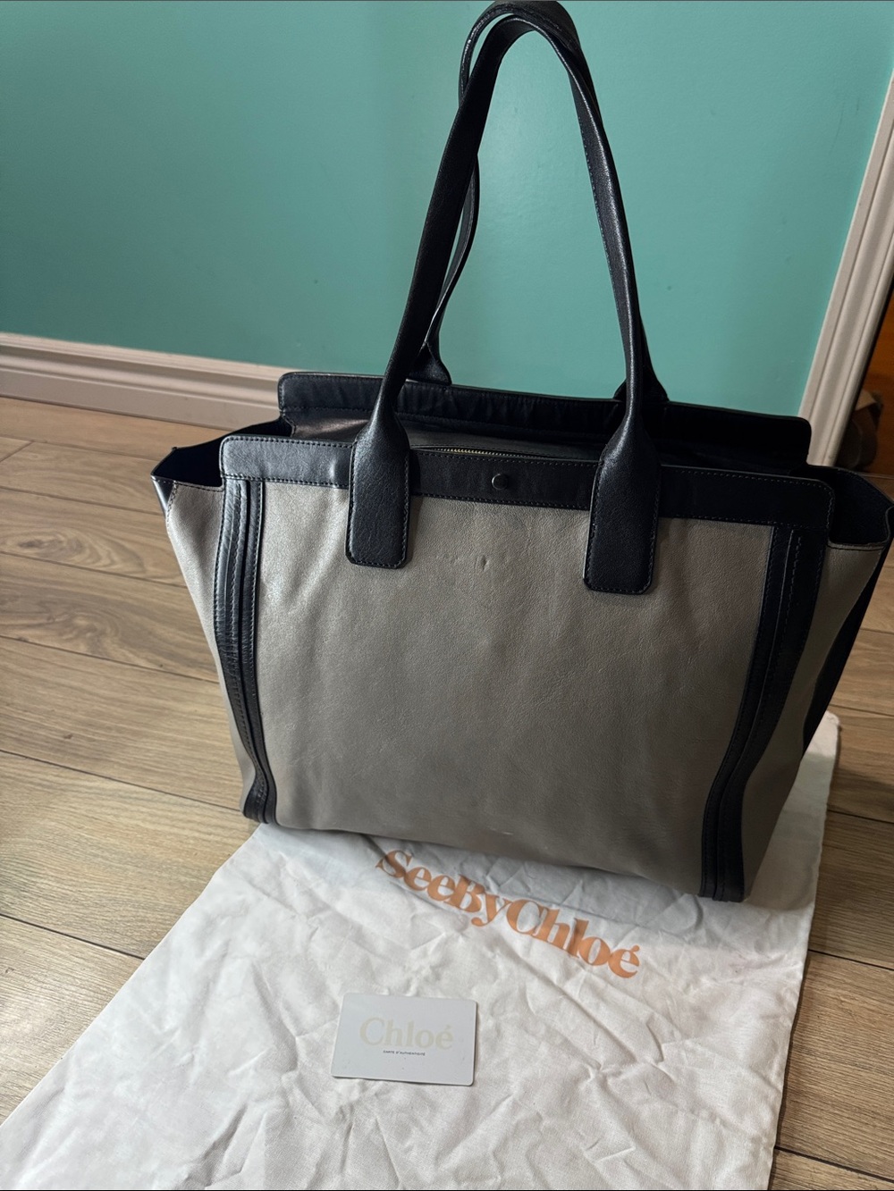 Cloé two toned  Huge bag